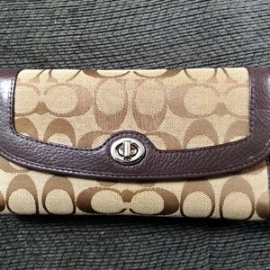 Coach Brown Signature Wallet